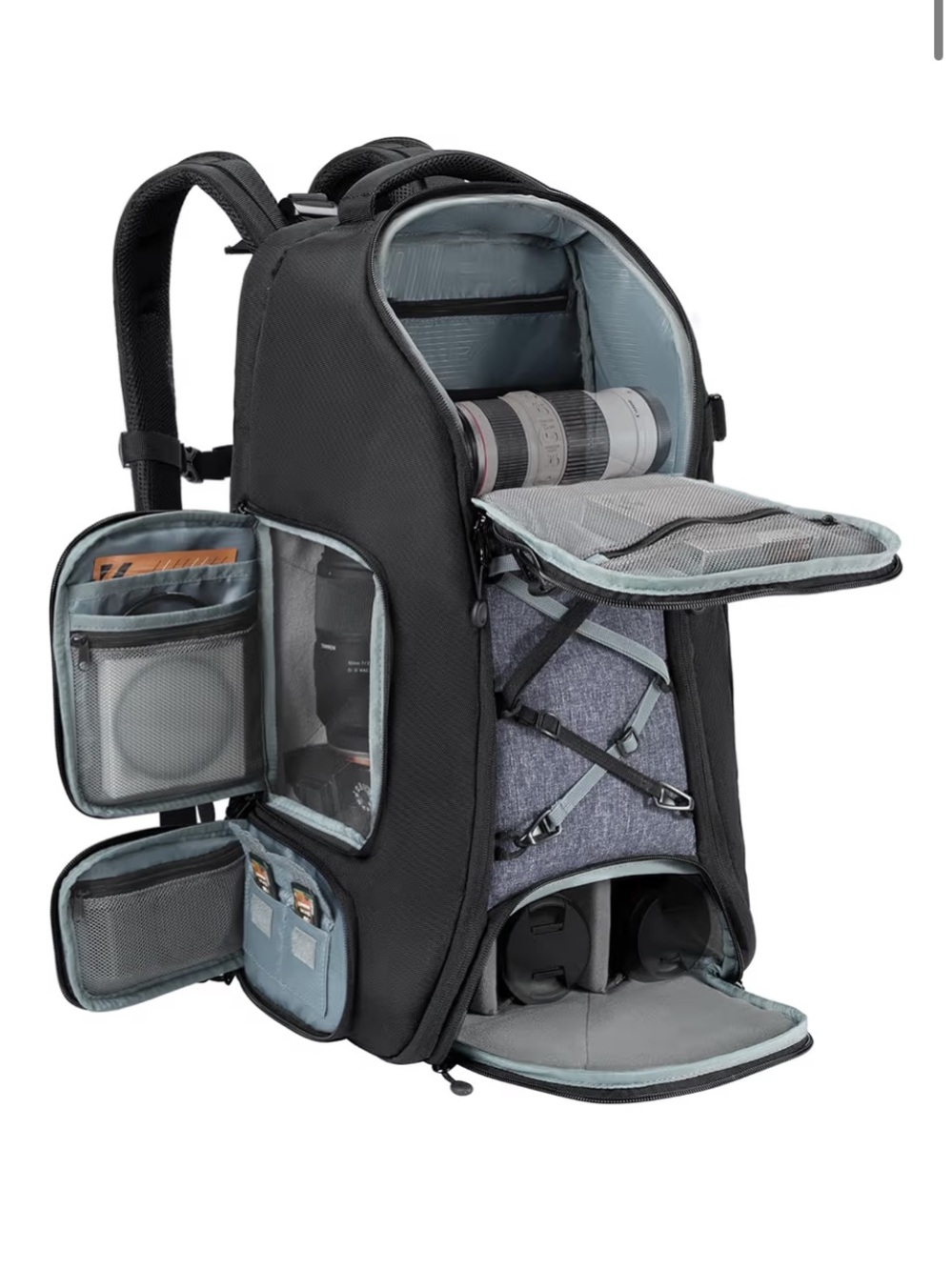 NWT camera/Travel/large backpack